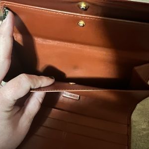 Louis Vuitton brown Epi Porte tressor trifold wallet